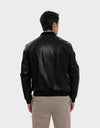 Tommy All Leather Men's Bomber Jacket | Black